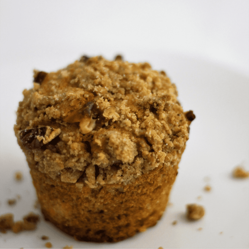 Pecan Crumble Pumpkin Cream Cheese Crack Muffin