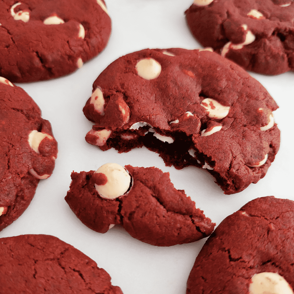 Red Velvet White Choc Chunk Cookie